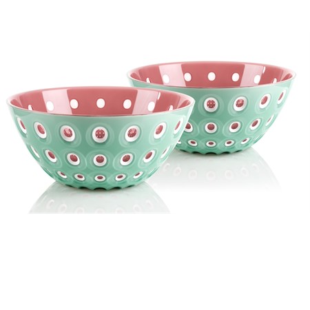 set 2 ciotoline le murrine verde matcha bianco malva cm 12